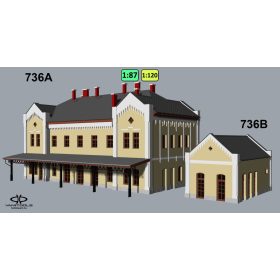 Railway station like Karcag {736A/B}