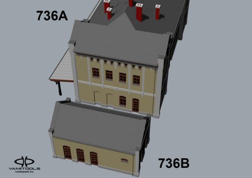 Railway station like Karcag {736A/B}