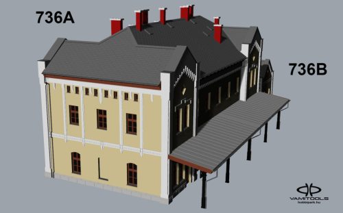 Railway station like Karcag {736A/B}