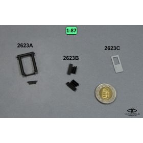 Fuggerth ajtó, fellépő, átjáró harmonika {2623A-C}
